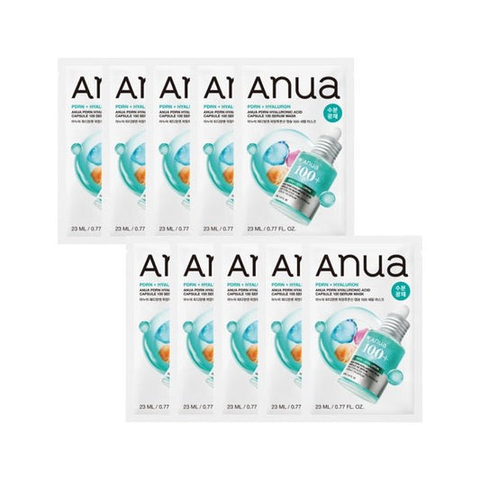 Anua PDRN Hyaluronic Acid Capsule 100 Serum Mask Sheet 23ml*10ea - Daebak