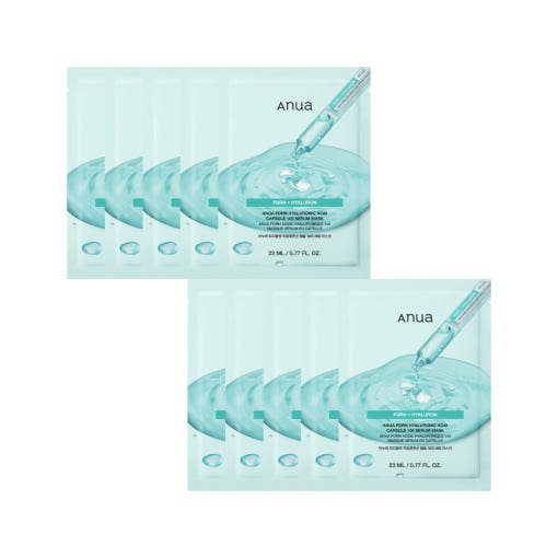Anua PDRN Hyaluronic Acid Capsule 100 Serum Mask Sheet 23ml*10ea - Daebak