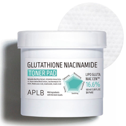 APLB Glutathione Niacinamide Toner Pad 100ml/60pads - Daebak