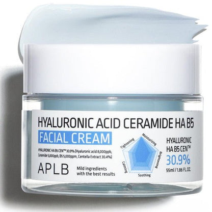 APLB Hyaluronic Acid Ceramide HA B5 Facial Cream 55ml - Daebak
