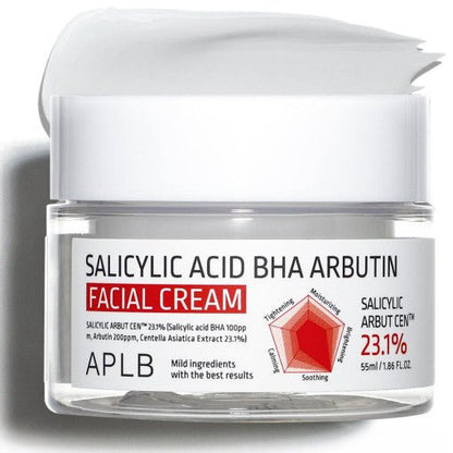 APLB Salicylic Acid BHA Arbutin Facial Cream 55ml - Daebak