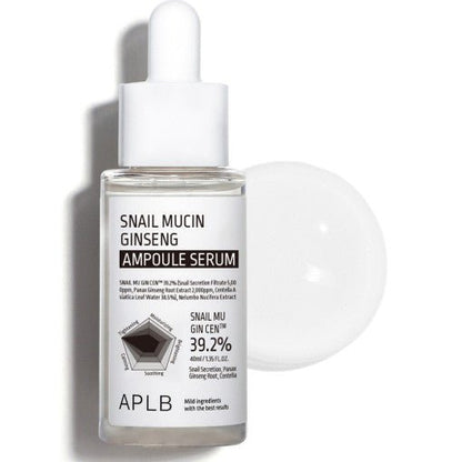 APLB Snail Mucin Ginseng Ampoule Serum 40ml - Daebak