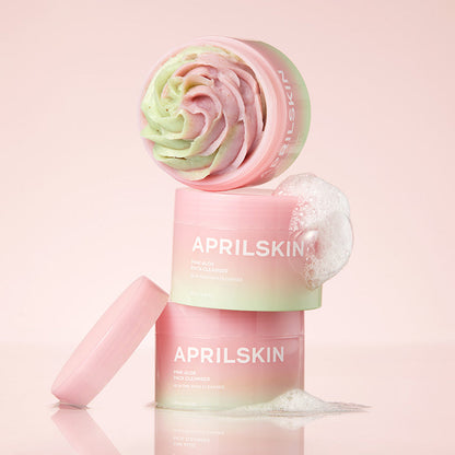 APRILSKIN 粉色芦荟面膜泡沫舒缓洁面乳 120g