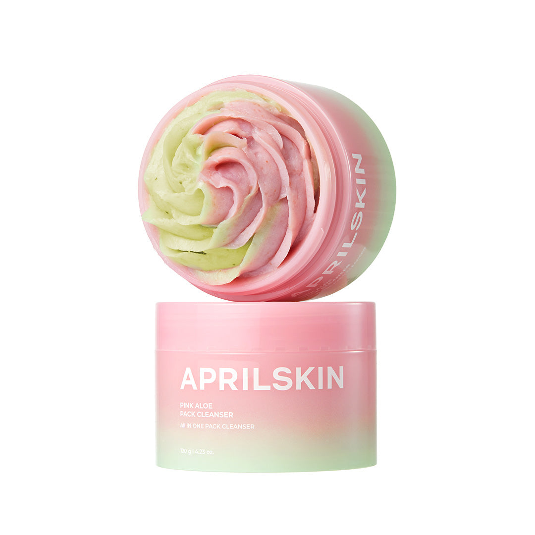 APRILSKIN 粉色芦荟面膜泡沫舒缓洁面乳 120g