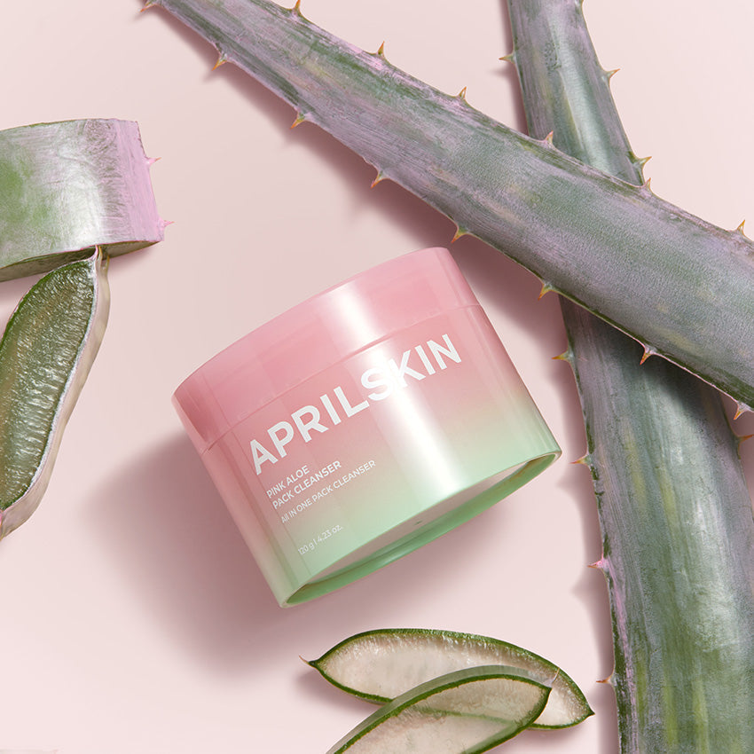 APRILSKIN 粉色芦荟面膜泡沫舒缓洁面乳 120g