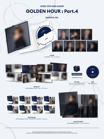 Ateez Golden Hour Part 4 Digipack Version - Daebak