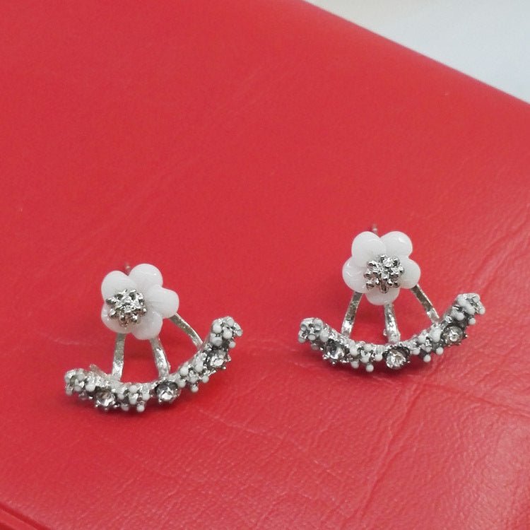 Auricular Needle Korean Style Small Daisy Flower Trendy Rings - Daebak