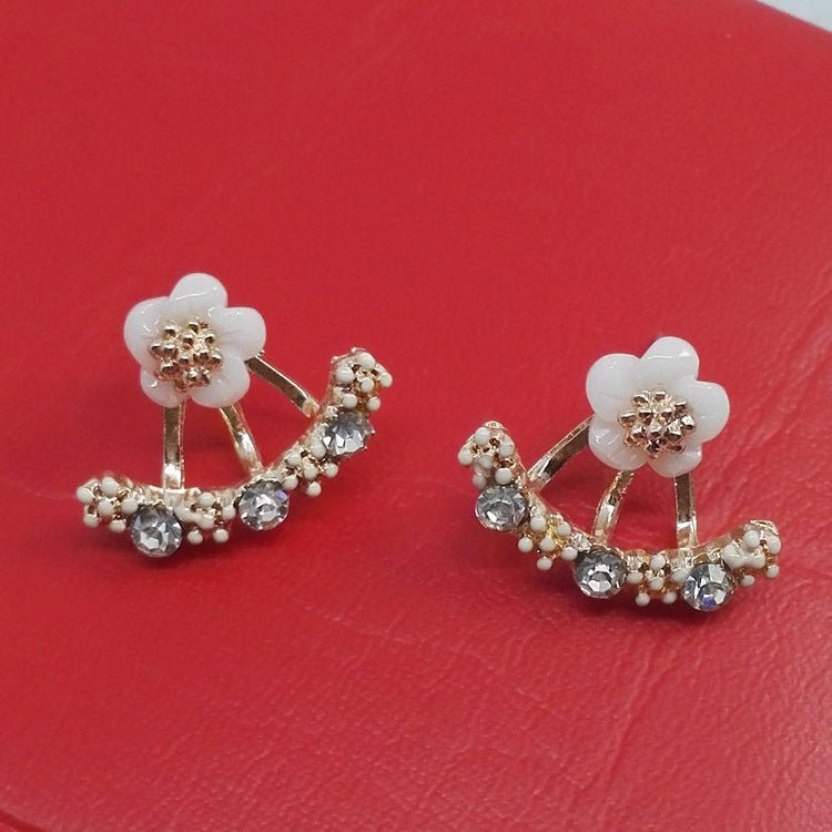 Auricular Needle Korean Style Small Daisy Flower Trendy Rings - Daebak