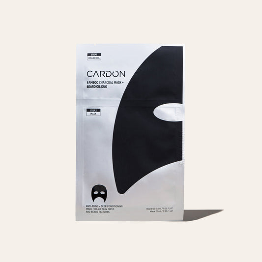 Bamboo Charcoal Sheet Mask + Beard Oil - Daebak