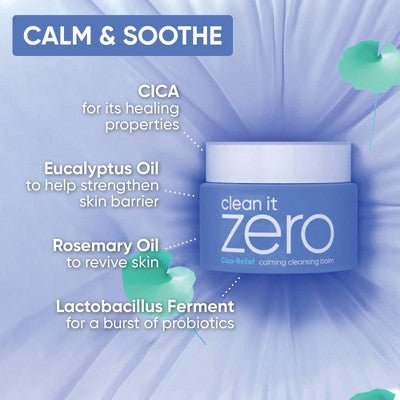 Banila Co Clean It Zero Calming Cleansing Balm with Cica Relief 3.4oz - Imperfect Box - Daebak