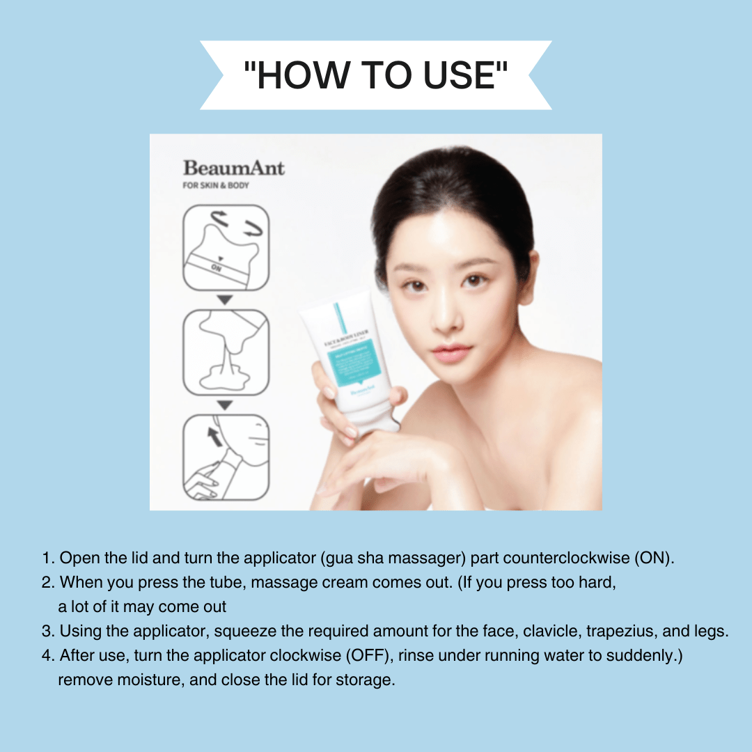 BeaumAnt Face & Body Liner Gua Sha Massage Cream 120ml - Daebak