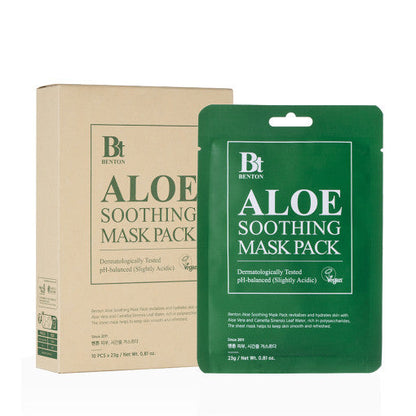 Benton Máscara facial de aloe calmante 23g X 10un.