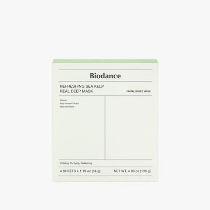 Biodance Refreshing Sea Kelp Real Deep Mask 34g X 4ea