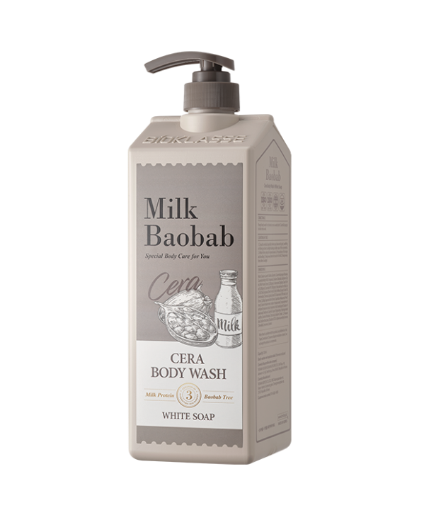 Detergente corpo BIOKLASSE MILK BAOBAB CERA 1200ml #Sapone bianco