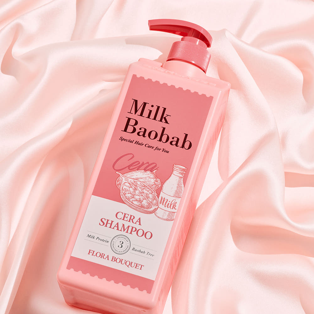 Shampoo capilar BIOKLASSE MILK BAOBAB CERA 1200ml #Buquê de Flores