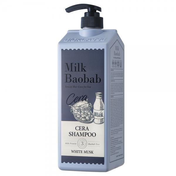 BIOKLASSE MILK BAOBAB HAIR Cera Shampoo 1200ml #White Musk - Daebak