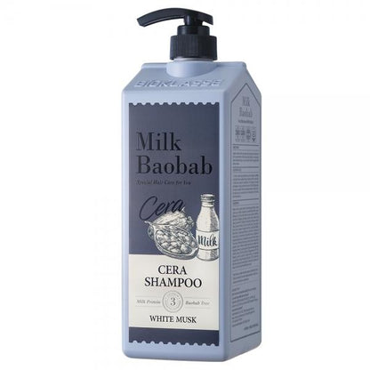 BIOKLASSE MILK BAOBAB HAIR Cera Shampoo 1200ml #White Musk - Daebak