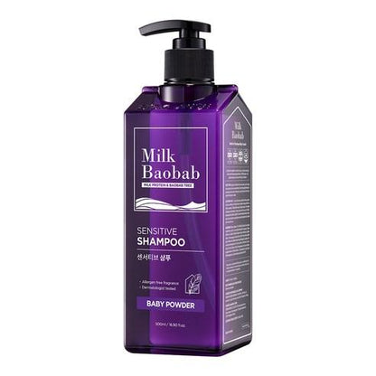 BIOKLASSE MILK BAOBAB HAIR Sensitive Shampoo 500ml #Baby Powder - Daebak