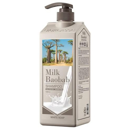 BIOKLASSE MILK BAOBAB HAIR Shampoo 1000ml #White Soap - Daebak