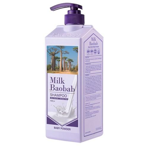 BIOKLASSE MILK BAOBAB HAIR SHAMPOO (Baby Powder) 1000ml - Daebak