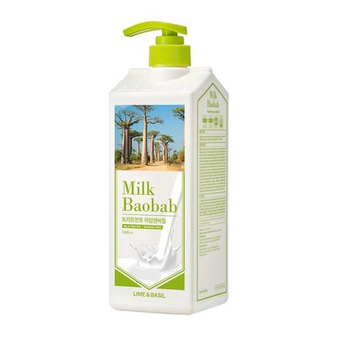 BIOKLASSE MILK BAOBAB Hair Treatment 1000ml #Lime & Basil - Daebak