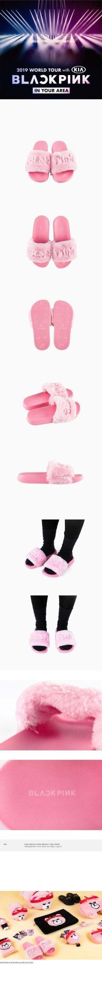 BLACKPINK [IN YOUR AREA] Slide Fur Slippers - Daebak