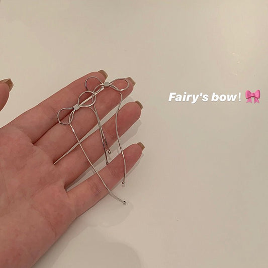 Bow Trendy High-grade Tassel Female Korean Rings - Daebak