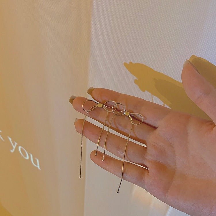 Bow Trendy High-grade Tassel Female Korean Rings - Daebak