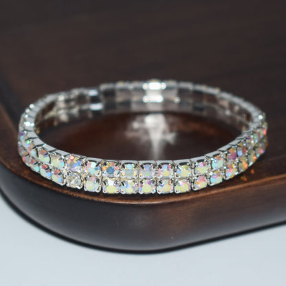 Bridal Ornament Rhinestone Exaggerated Korean Simple Bracelets - Daebak
