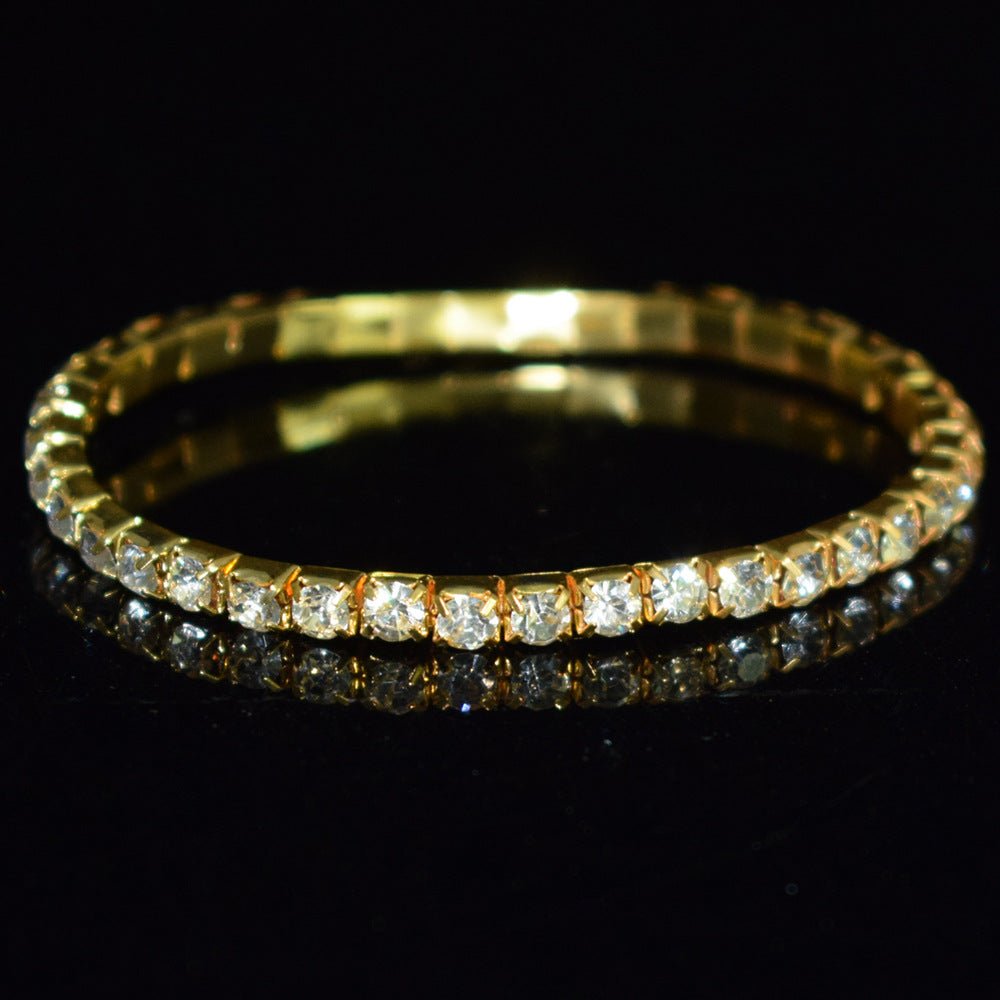 Bridal Ornament Rhinestone Exaggerated Korean Simple Bracelets - Daebak