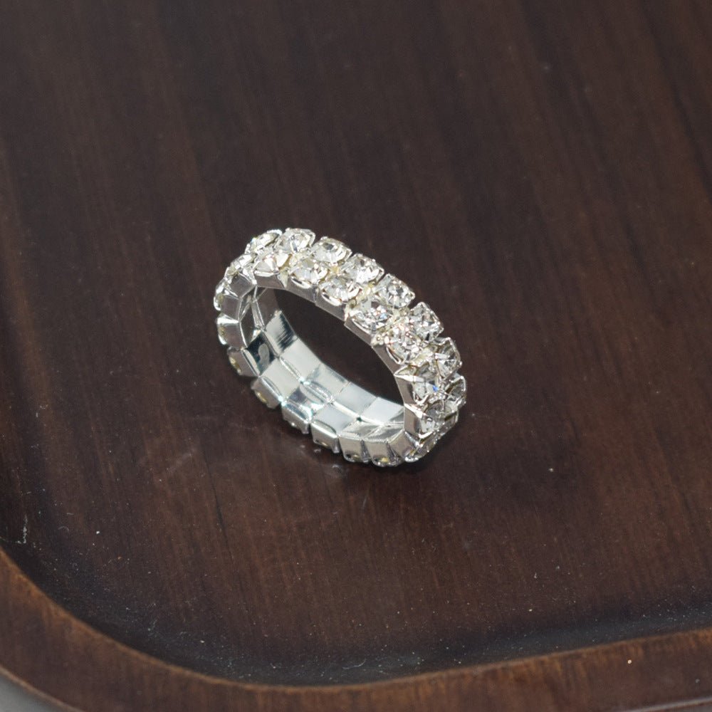 Bridal Ornament Rhinestone Exaggerated Korean Simple Bracelets - Daebak