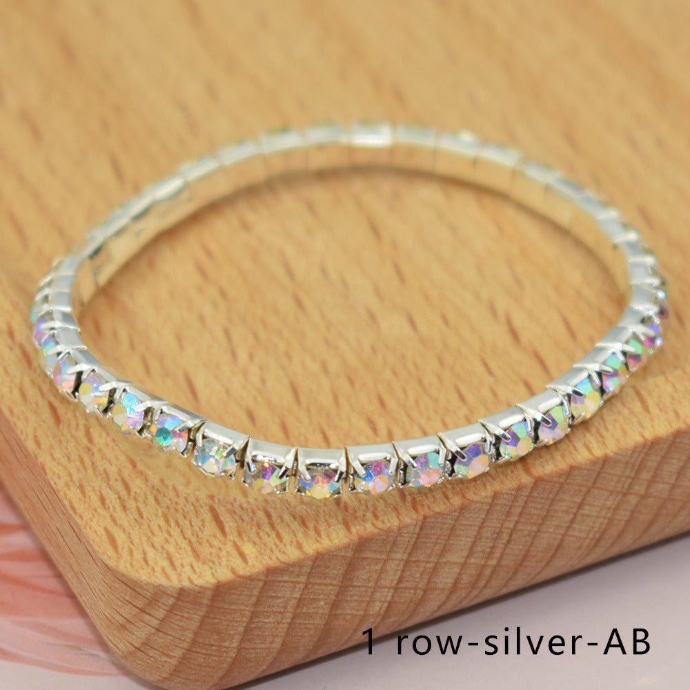 Bridal Ornament Rhinestone Exaggerated Korean Simple Bracelets - Daebak