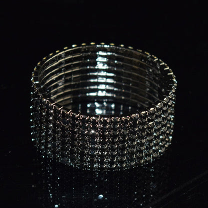 Bridal Ornament Rhinestone Exaggerated Korean Simple Bracelets - Daebak
