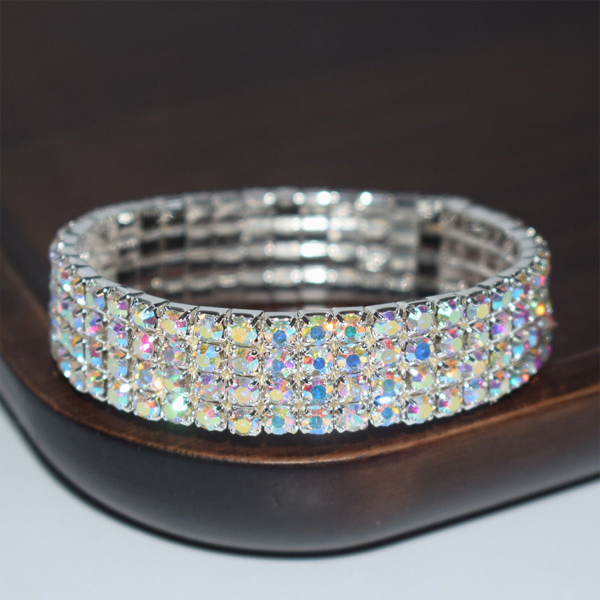Bridal Ornament Rhinestone Exaggerated Korean Simple Bracelets - Daebak