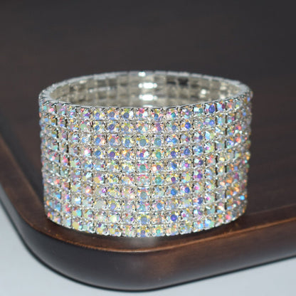 Bridal Ornament Rhinestone Exaggerated Korean Simple Bracelets - Daebak