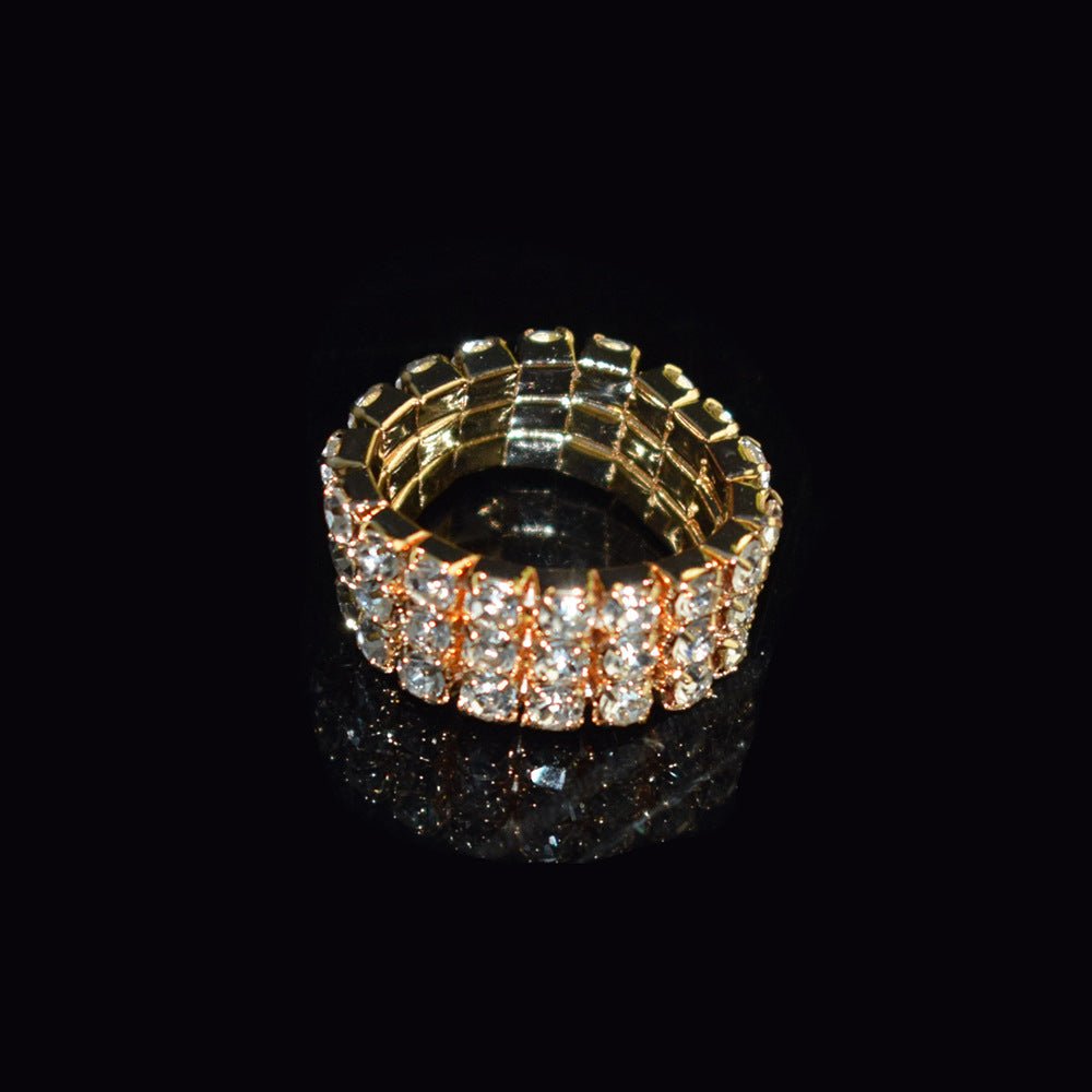 Bridal Ornament Rhinestone Exaggerated Korean Simple Bracelets - Daebak