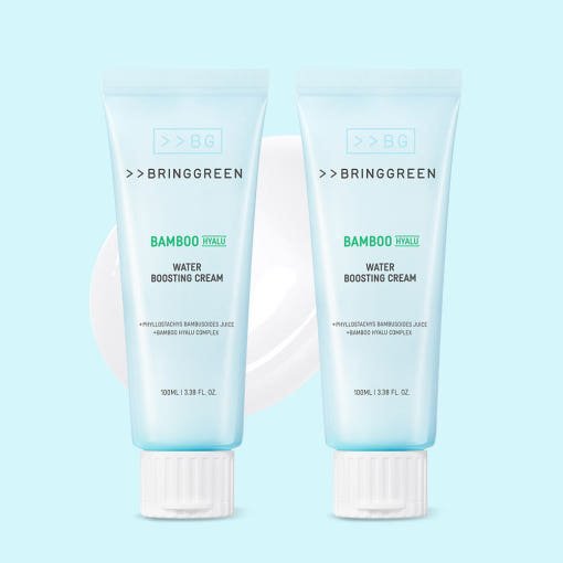 BRINGGREEN Bamboo Hyalu Water Boosting Cream 100ml + 100ml [Double SET] - Daebak