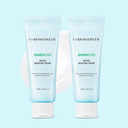 BRINGGREEN Bamboo Hyalu Water Boosting Cream 100ml + 100ml [Double SET] - Daebak