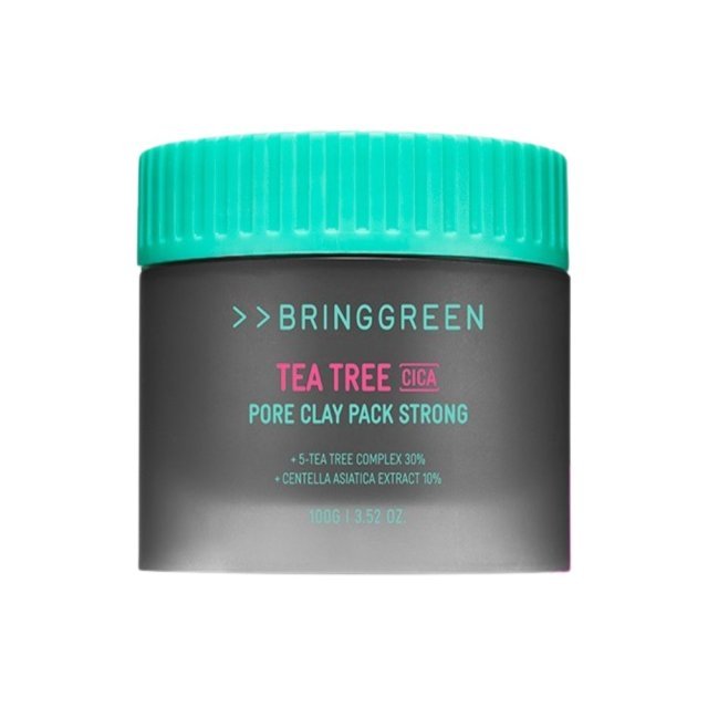 BRINGGREEN Tea Tree Cica Pore Clay Pack Strong 100g - Daebak