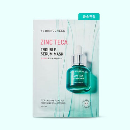 BRINGGREEN Zinc Teca Trouble Serum Mask 20g X 5ea - Daebak