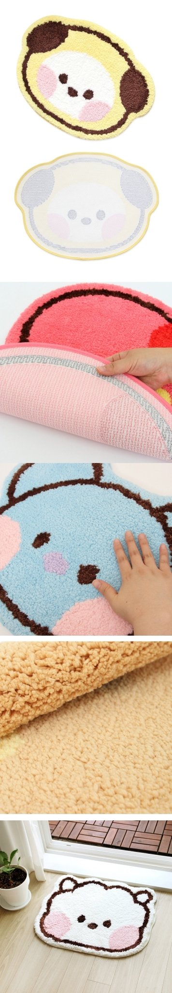 BT21 [minini] Face Rug - Daebak