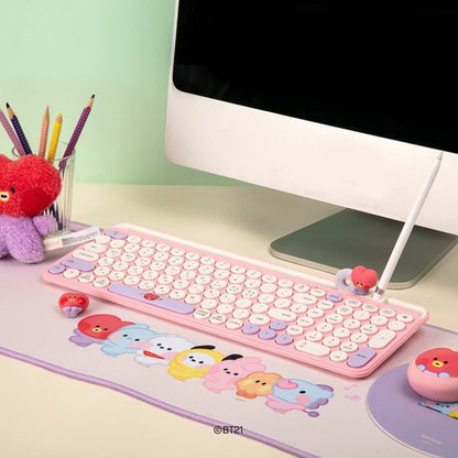 BT21 [minini] Multi-Pairing Wireless Keyboard - Daebak