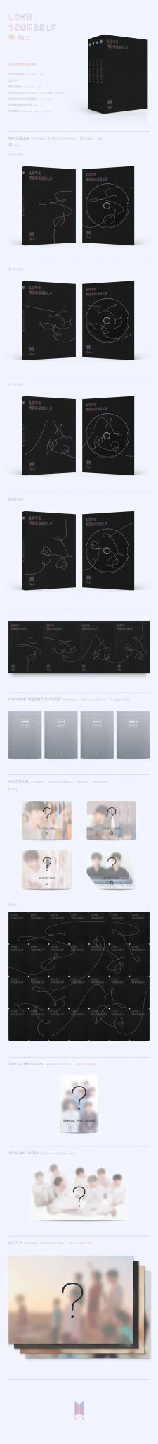 BTS 3rd Album Love Yourself: Tear - Daebak