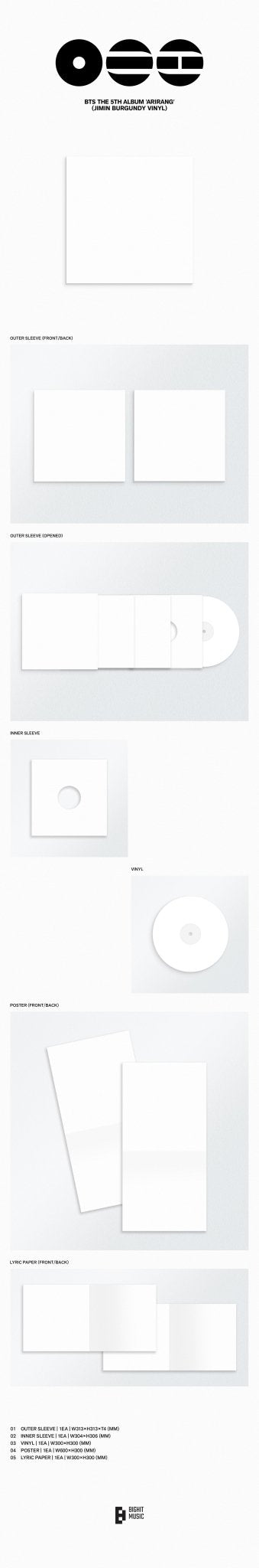 BTS 5th Full Album: Arirang Vinyl Versions - Daebak