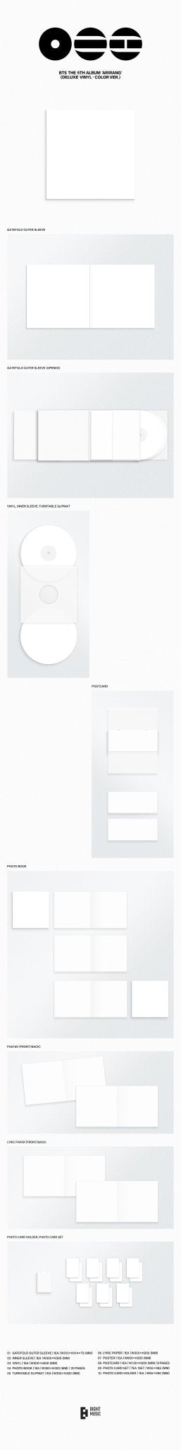 BTS 5th Full Album: Arirang Vinyl Versions - Daebak