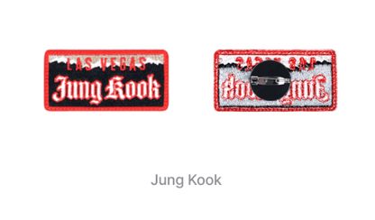BTS - ARIRANG World Tour Exclusive Merch (Wappen Sticker / Image Picket / Las Vegas Pin Badge) - Daebak