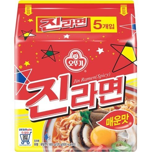(BTS Jin's Pick!) Jin Ramen (120g x 5 packs) - Daebak