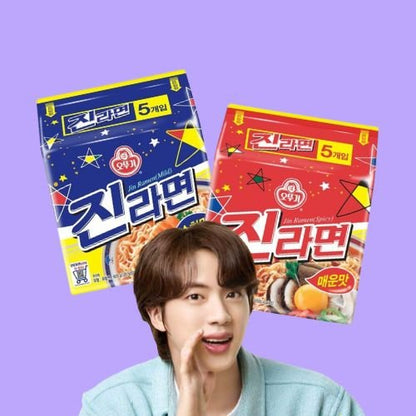 (BTS Jin's Pick!) Jin Ramen (120g x 5 packs) - Daebak