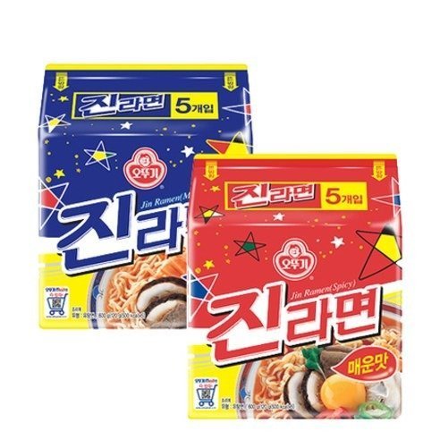 (BTS Jin's Pick!) Jin Ramen (120g x 5 packs) - Daebak