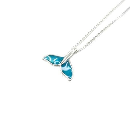 [BTS JK Wears!] Blue Tail Dolphin Pendant Necklace - Daebak
